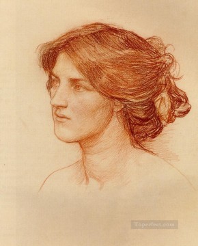  Rose Pintura al %C3%B3leo - Estudiad para recoger capullos de rosa mientras podéis la mujer griega John William Waterhouse
